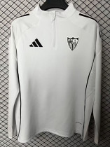 25/26 Sevilla White Half Pull Tracksuit (半拉链)