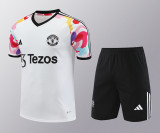 24/25 Man Utd White Training Short Suit