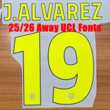 25/26  ATM Away  Long Sleeve  Player Version  Soccer Jersey