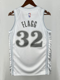 24/25 Dallas Mavericks FL AGG  #32 White City Edition  Top Quality Hot Pressing NBA Jersey