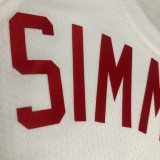 22/23 Nets SIMMONS #10 White Top Quality Hot Pressing NBA Jersey (Retro Logo)