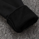 24/25 BAR Black Hooded  Tracksuit(Add Fluff)  (连帽加绒F603)