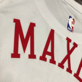 22/23 76ERS MAXEY #0 White City Edition Top Quality Hot Pressing NBA Jersey