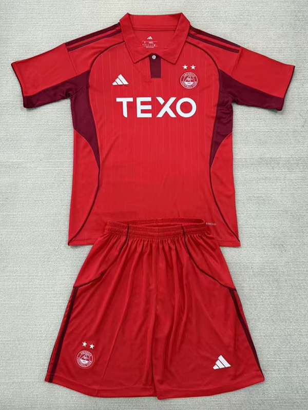 25/26 Aberdeen Home Kids Soccer Jersey