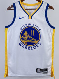 22/23 WARRIORS THOMPSON #11 White Top Quality Hot Pressing NBA Jersey (V领)