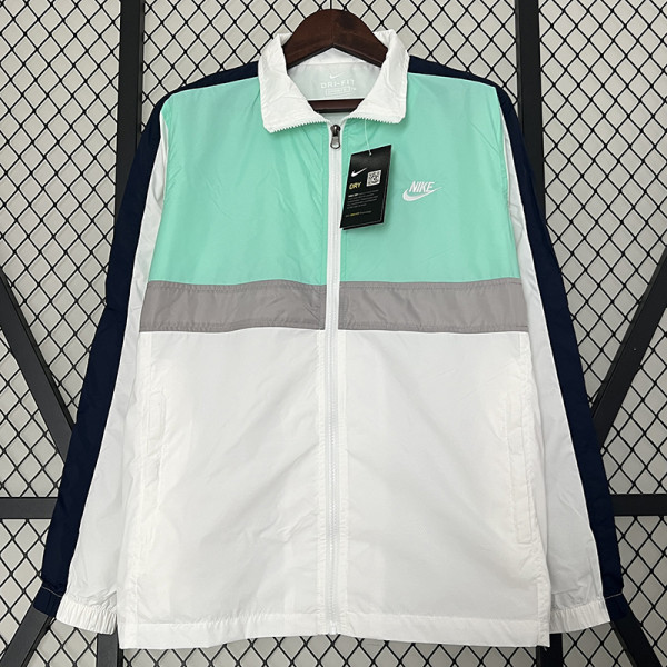 2024 New Nk White Green Windbreaker(白绿）