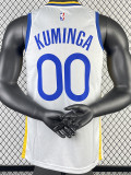 22/23 WARRIORS KUMINGA #00 White Top Quality Hot Pressing NBA Jersey (V领)
