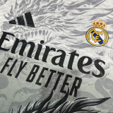 25/26 RMA Dragon Pattern White Black  Player Version Training Shirts（圆领）