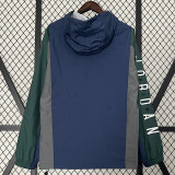 2024 New Jordon Grey Blue  Windbreaker(蓝灰、连帽）