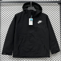25/26 NK Black Thickened Assault  Hooded Windbreaker #H001