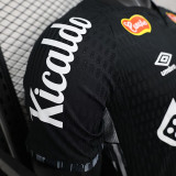 25/26  Santos FC Special Edition Black Player Version Soccer Jersey（胸前blaze广告）