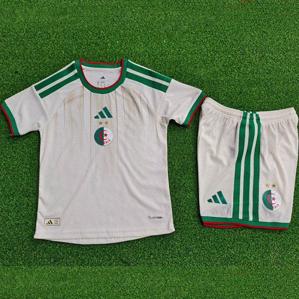 2026 Algeria Home Kids Player Version Soccer Jersey(With stars)童装带星