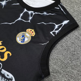 24/25 RMA Black White（Leopard Head）Tank top and shorts suit