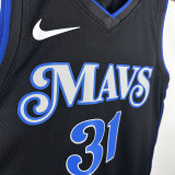 23/24 Dallas Mavericks THOMPSON #31 Black City Edition Top Quality Hot Pressing  NBA Jersey城市版