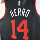 23/24 HEAT HERRO #14 Black City Edition Top Quality Hot Pressing NBA Jersey (V领）