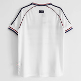 1998 France Away Retro Soccer Jersey(右胸无带字）