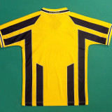 1998/1999 Lazio Away Yellow Retro Soccer Jersey