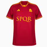 23/24 Roma Home Fans Soccer Jersey (Print SPQR)