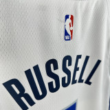 Dallas Mavericks RUSSELL #5 White Top Quality Hot Pressing NBA Jersey