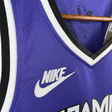 24/25 KINGS SABONIS #11 Purple Top Quality Hot Pressing Retro NBA Jersey