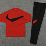 2024 NK Red Black Half Zipper Sportswear # NB07(半拉链)