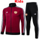 25/26  Man Utd Maroon Kids Jacket Tracksuit #E967(童装)