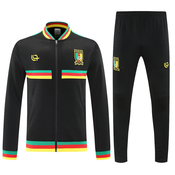 25/26 Cameroon Black Jacket Tracksuit