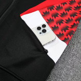 25/26  Man Utd Black & Red Retro Jacket Tracksuit#F14