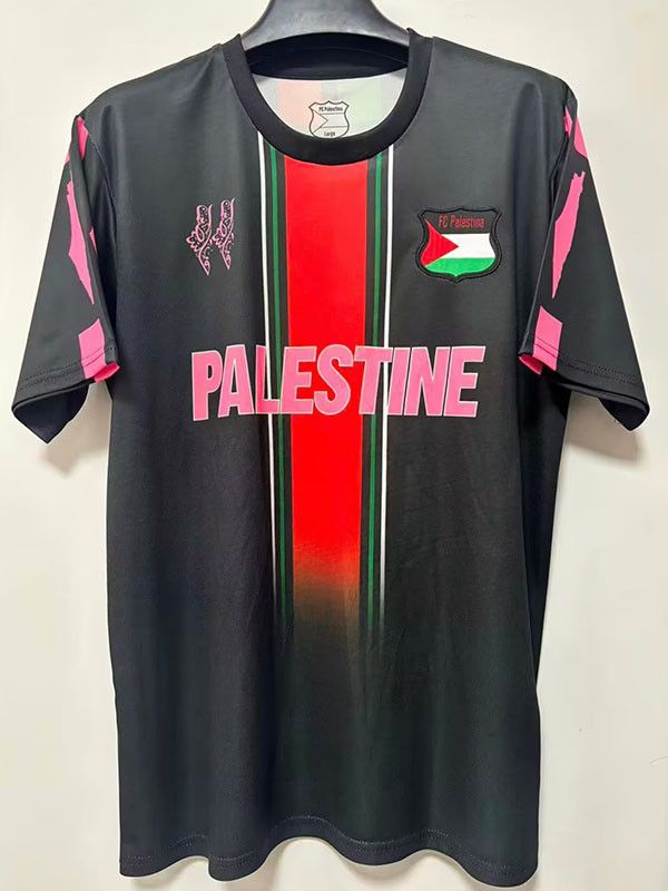 25/26 Palestine English Special Edition Black Fans Soccer Jersey