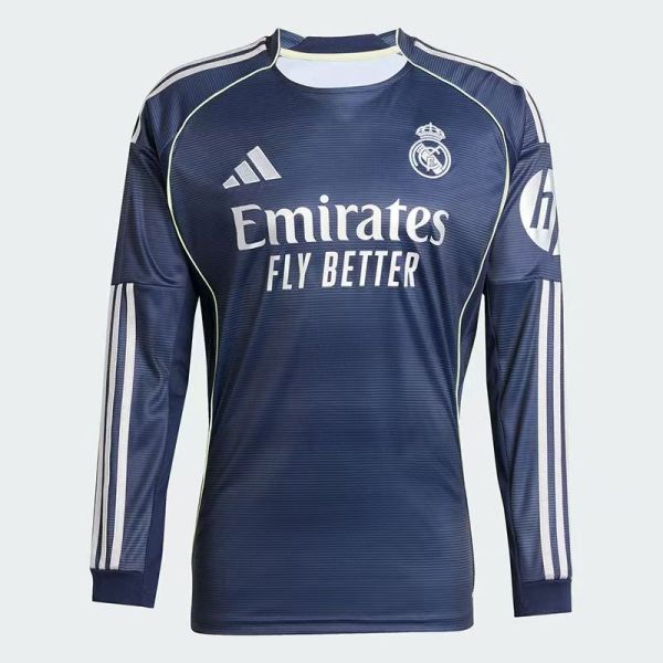 25/26 Season - Real Madrid Away Player Version Long-Sleeved Shirt