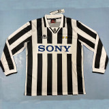 1995/1996 JUV Home Long Sleeve Retro Soccer Jersey
