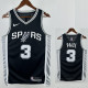 22/23 Sa Spurs PAUL #3 Black Top Quality Hot Pressing NBA Jersey