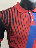 25 /26 BAR Three Color Striped Puzzle Edition Player Version Soccer Jersey