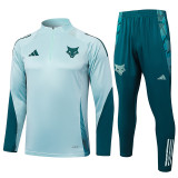 25/26 Cruzeiro Light Green Half Pull Tracksuit # B990 (半拉链)