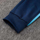 24/25  ARS Dark Blue Hooded  Half Pull Tracksuit(Add Fluff)  (半拉链、加绒F607)