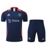 24/25 Man Utd Royal Blue Training Short Suit
