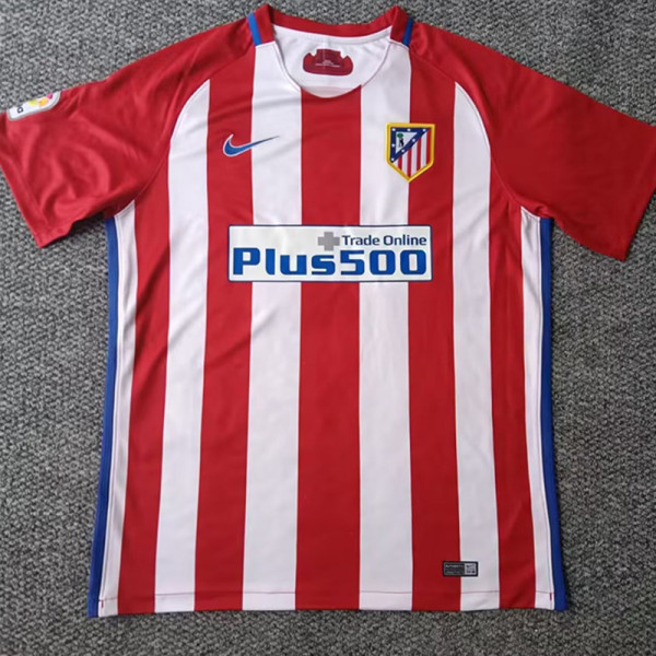 2016/2017  ATM Home Retro Soccer Jersey(带西甲章）