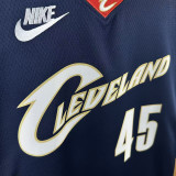 25/26 Cavaliers MITGHELL #45Royal Blue Top Quality Hot Pressing Retro NBA Jersey