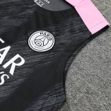 24/25 PSG Black Flash Tank top and shorts suitblack(粉肩)
