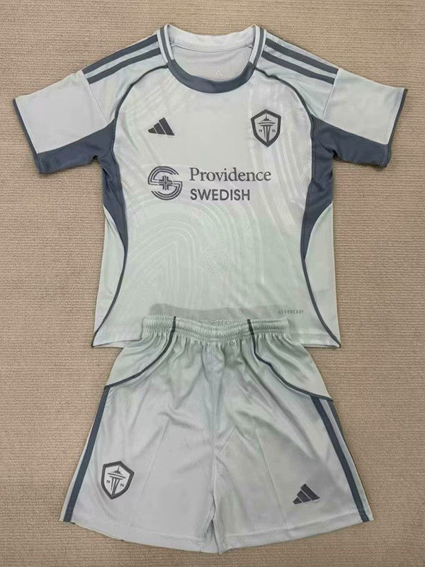 25/26 Seattle Sounders FC White  Kids Training Shirts