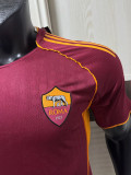 25/26  Roma Home Player Version Soccer Jersey（无广告）