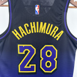 24/25 LAKERS HACHIMURA#28 Royal Blue City Edition Top Quality Hot Pressing NBA Jersey