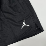 24/25 N48 JOR Black Breathable Sports  shorts(带孔、前带图标)