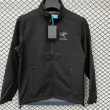 25/26 RK906 BlackThickened Assault Stand Collar Windbreaker (立领加厚冲锋衣）