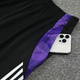 24/25 RMA White(Purple Shoulders) Tank top and shorts suit(白色紫肩）