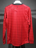 2012/2013 Man Utd Home Player Version Long Sleeve Retro Soccer Jersey长袖球员