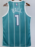 22/23 HORNETS BALL #1 Green Away Top Quality Hot Pressing NBA Jersey