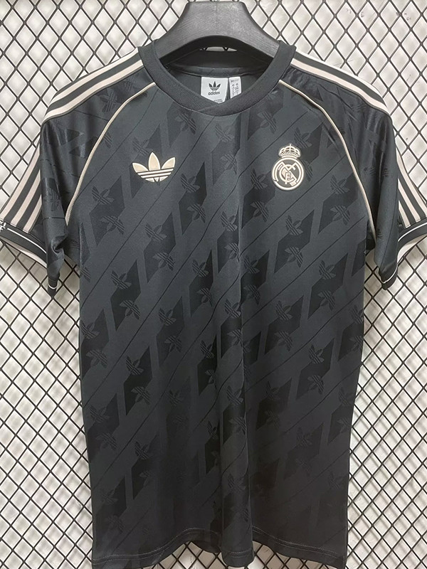 24/25 RMA Black Commemorative Edition Retro Soccer Jersey