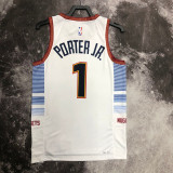 22/23 Nuggets PORTER JR. #1 White City Edition Top Quality Hot Pressing NBA Jersey