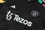 24/25 Man Utd Black Training Short Suit
